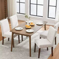 Upholstered Dining Chairs, Button Tufted Parsons Chairs with Padded Seat, Modern Fabric Side Chairs for Dining Room Kitchen