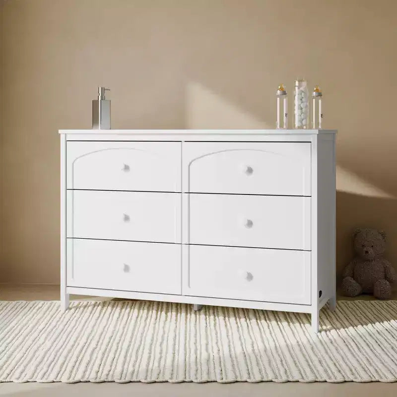 Cassettiera doppia Graco Olivia a 6 cassetti