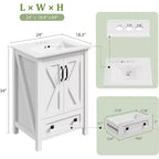 Mobile bagno da 60/75 cm con lavabo in ceramica, mobile bagno moderno con 2 ante e 1 cassetto, mobile bagno autoportante