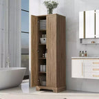 GDFStudio Tracy Armadietto moderno in legno con doppie ante e ripiani regolabili, autoportante