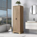 GDFStudio Tracy Modern Wood Freestanding Storage Cabinet with Double Doors and Adjustable Shelves