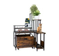 Plant Stand Cat Litter Box Enclosure (Iron + MDF + PB) -
