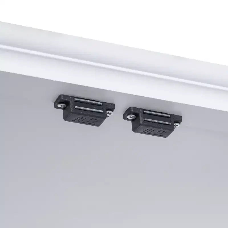 GDFStudio Clara Mobile Contenitore Alto da Bagno Moderno in Legno con Doppie Ante, Ripiano Regolabile e 2 Cassetti