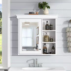 CASAINC Armadietto a Specchio da 30'' x 28'' a Parete con Specchio e Organizer