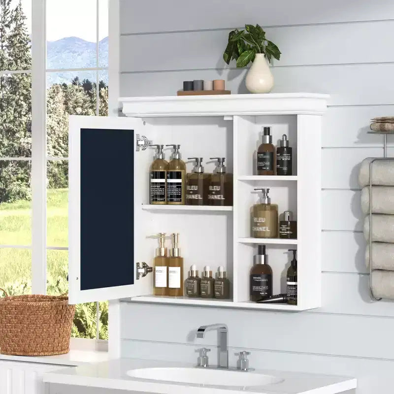 CASAINC Armadietto a Specchio da 30'' x 28'' a Parete con Specchio e Organizer
