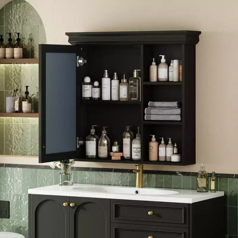 CASAINC Armadietto a Specchio da 30'' x 28'' a Parete con Specchio e Organizer