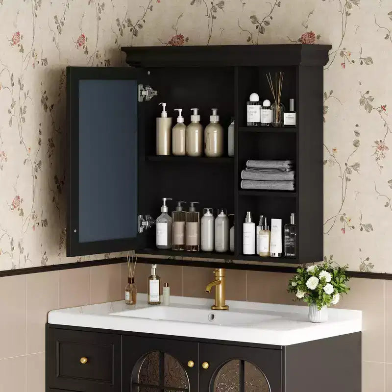 CASAINC Armadietto a Specchio da 30'' x 28'' a Parete con Specchio e Organizer