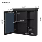 CASAINC Armadietto a Specchio da 30'' x 28'' a Parete con Specchio e Organizer