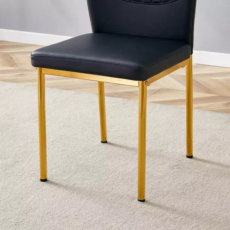 Panca moderna da pranzo MAYEERTY in lino trapuntato, con gambe in legno di caucciù nere