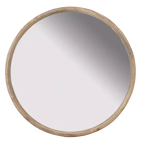 Specchio da parete rotondo in legno da 71 cm