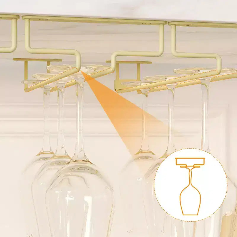 Mobile Bar Industriale Dorato C con portabottiglie da 12 C Porta Calici Rimovibile C Credenza per Soggiorno, Cucina e Sala da Pranzo