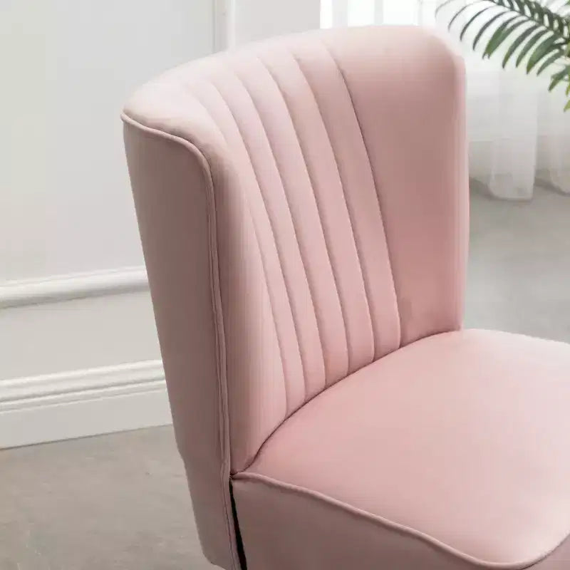 Poltrona d'accento TUYOHW in velluto, poltrona imbottita con cuciture, gambe in legno di gomma, sedile imbottito in schiuma spessa, poltrona lounge per soggiorno, camera da letto