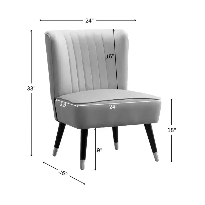 Poltrona d'accento TUYOHW in velluto, poltrona imbottita con cuciture, gambe in legno di gomma, sedile imbottito in schiuma spessa, poltrona lounge per soggiorno, camera da letto