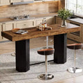 Lantine 70.9 Extra Long Bar Table, Industrial Counter Height Table, Rectangular Bar Height Tables for Kitchen, Dining Room, Pub