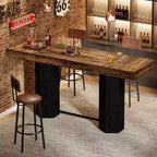 Lantine 70.9 Tavolo da bar extra lungo, Tavolo alto industriale, Tavoli rettangolari da altezza bar per cucina, sala da pranzo, pub