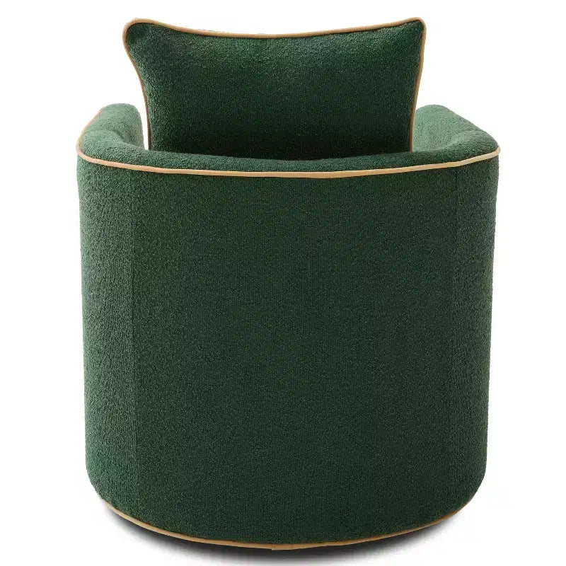 Christopher Knight Home Rena Poltrona Girevole Accent con Rivestimento in Bouclé e Struttura in Ferro Moderno a 360°