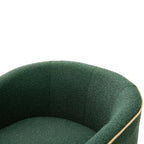 Christopher Knight Home Rena Poltrona Girevole Accent con Rivestimento in Bouclé e Struttura in Ferro Moderno a 360°