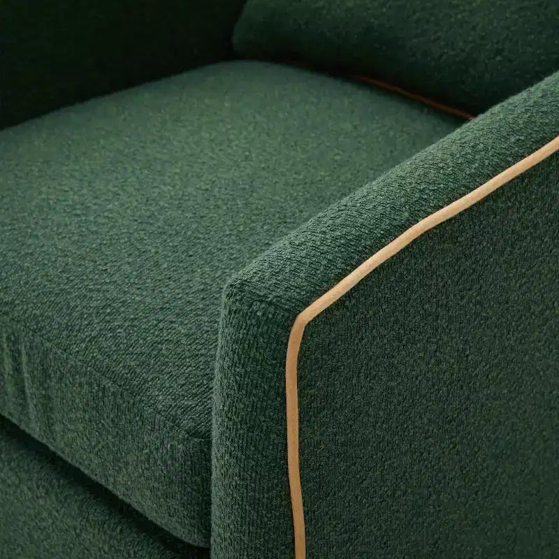 Christopher Knight Home Rena Poltrona Girevole Accent con Rivestimento in Bouclé e Struttura in Ferro Moderno a 360°