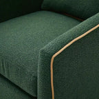 Christopher Knight Home Rena Poltrona Girevole Accent con Rivestimento in Bouclé e Struttura in Ferro Moderno a 360°