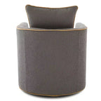Christopher Knight Home Rena Poltrona Girevole Accent con Rivestimento in Bouclé e Struttura in Ferro Moderno a 360°