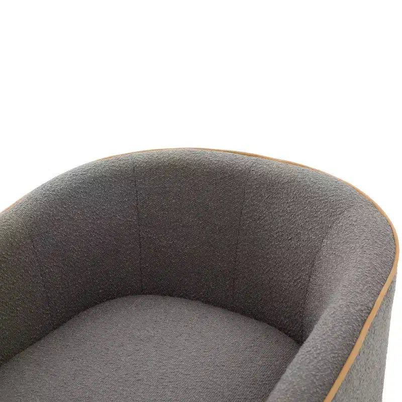 Christopher Knight Home Rena Poltrona Girevole Accent con Rivestimento in Bouclé e Struttura in Ferro Moderno a 360°