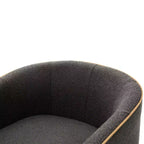 Christopher Knight Home Rena Poltrona Girevole Accent con Rivestimento in Bouclé e Struttura in Ferro Moderno a 360°