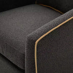 Christopher Knight Home Rena Poltrona Girevole Accent con Rivestimento in Bouclé e Struttura in Ferro Moderno a 360°