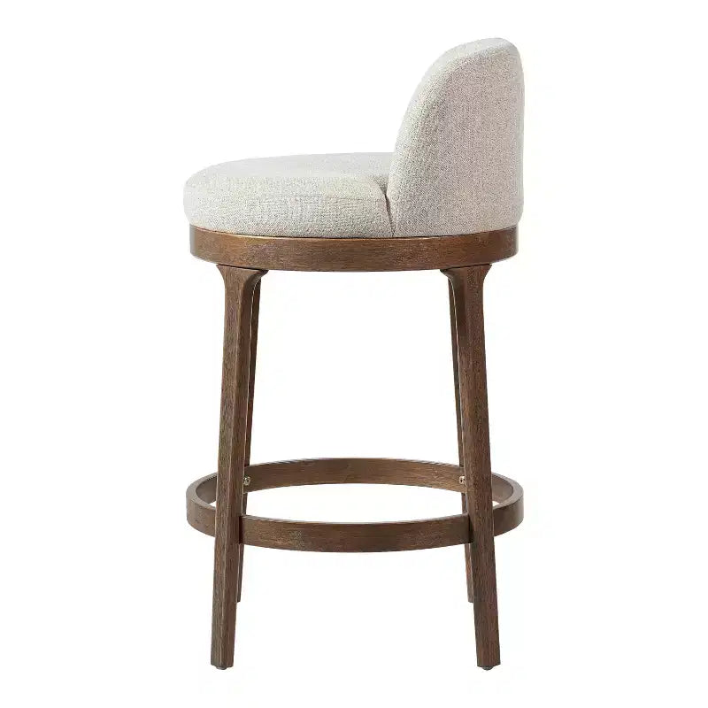 Sgabelli da Bar Imbottiti Christopher Knight Home Tadashi Modern in Legno di Gomma (Set di 4)