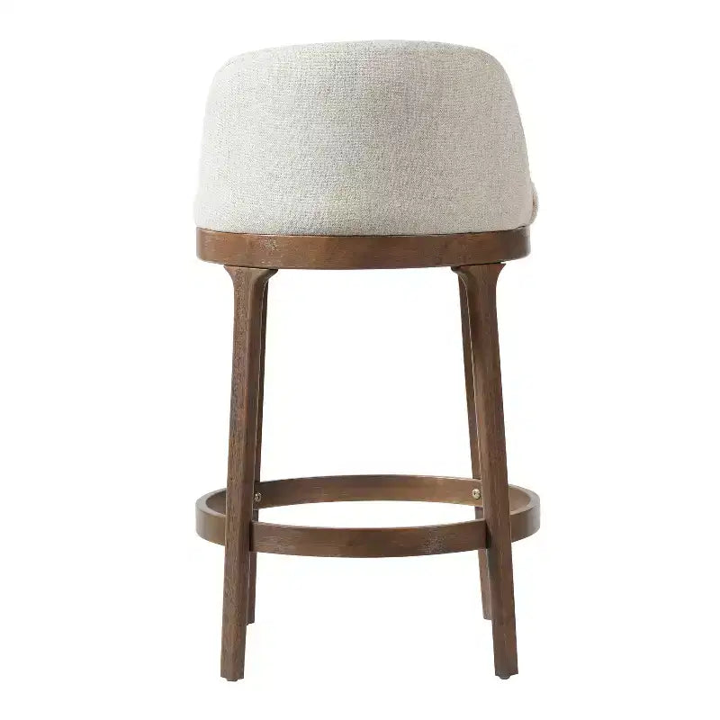 Sgabelli da Bar Imbottiti Christopher Knight Home Tadashi Modern in Legno di Gomma (Set di 4)