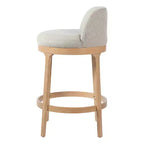 Sgabelli da Bar Imbottiti Christopher Knight Home Tadashi Modern in Legno di Gomma (Set di 4)