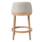 Sgabelli da Bar Imbottiti Christopher Knight Home Tadashi Modern in Legno di Gomma (Set di 4)