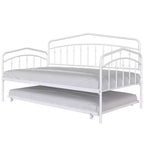 Divano letto singolo con letto estraibile, Divano letto in metallo con letto estraibile singolo, Divano letto con supporto a doghe in metallo, Divano letto industriale, Nessuna necessità di rete a molle