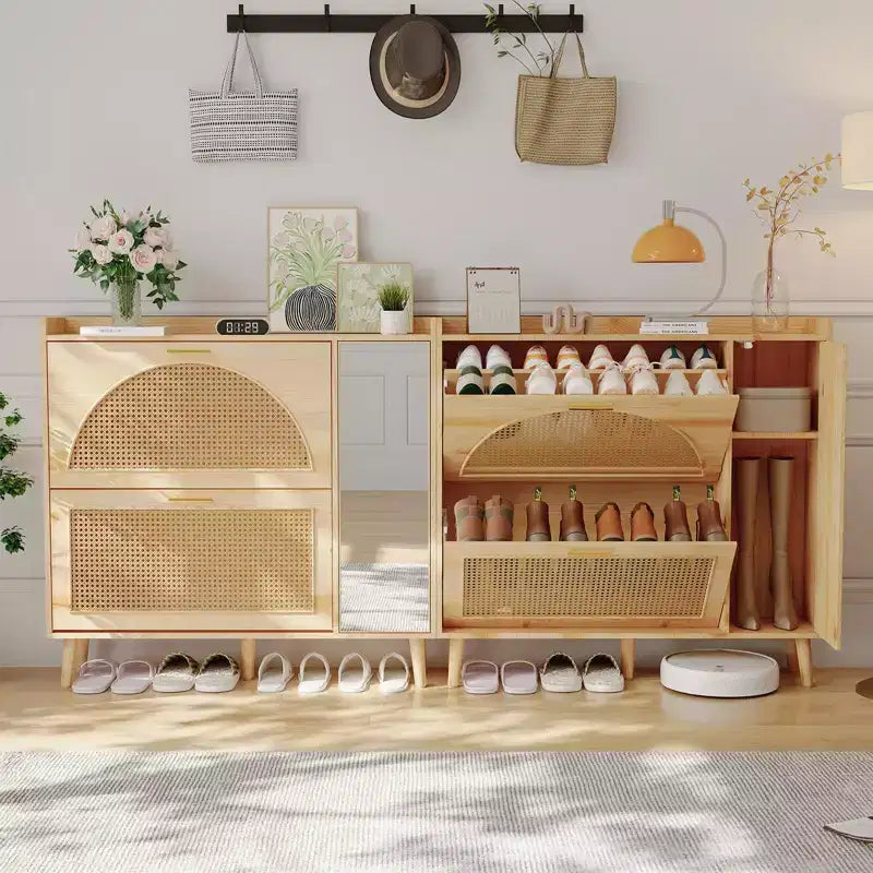 Armoire de rangement avec étagères réglables pour entrée, chambre, salon