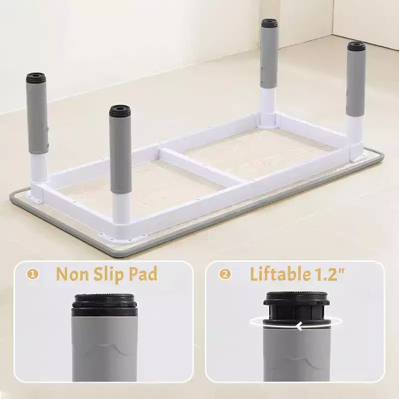 Set Tavolo e Sedie per Bambini, Tavolo da Disegno e Artigianato per Bambini Regolabile in Altezza con 6 Sedie per Età 2-10 Anni, Max 136 kg, Tavolo Attività per Bambini per Aula, Casa