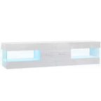 Bestier Mobile TV da gaming da 67 pollici per TV fino a 75 pollici, mobile TV LED lucido con cassetto portaoggetti e ripiani aperti