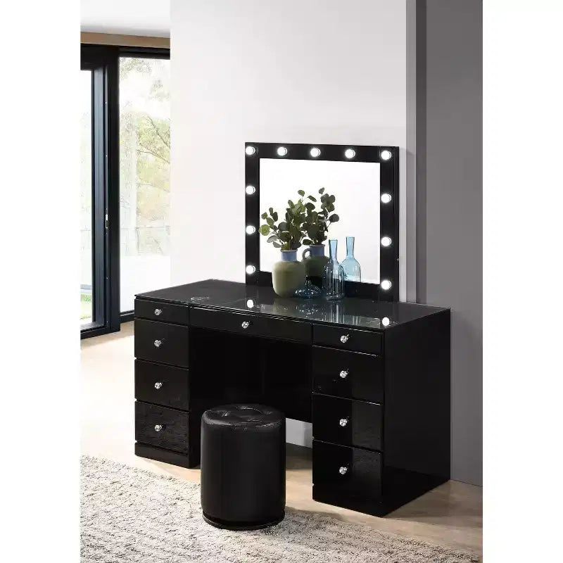 TUYOHW Poggiapiedi rotondo moderno con bottoni e rivestimento capitonné, sgabello da trucco girevole con base girevole, panca/poggiapiedi girevole per soggiorno, ingresso
