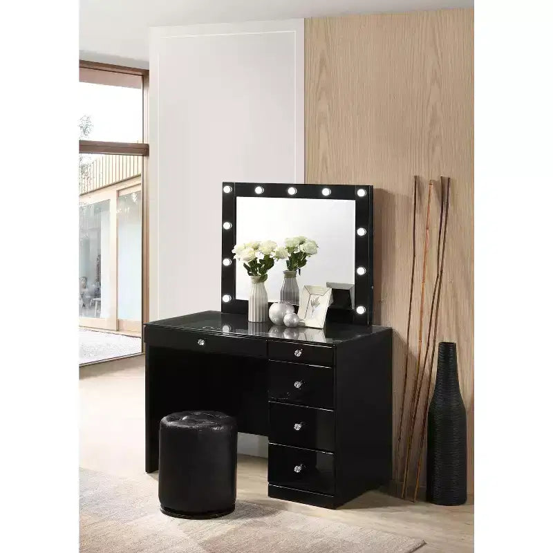 TUYOHW Poggiapiedi rotondo moderno con bottoni e rivestimento capitonné, sgabello da trucco girevole con base girevole, panca/poggiapiedi girevole per soggiorno, ingresso