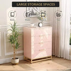 Cassettiera con 4 cassetti, mobile credenza per soggiorno, camera da letto, cassettiera con ampio spazio contenitore per vestiti, ingresso