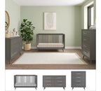 Set cameretta 3 pezzi Child Craft Cranbrook: lettino, cassettiera e comò, include lettino convertibile 4-in-1, cassettiera e comò