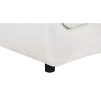 MAYEERTY Divano curvo contemporaneo a 3 posti beige da 250 cm, seduta imbottita, design aerodinamico, struttura resistente per spazi abitativi eleganti