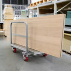 Carrello a piattaforma 2 in 1, carrello portapannelli in acciaio resistente da 2500 LBS, carrello a piattaforma da 36 x 24 pollici con 4 corrimano e ruote girevoli in gomma