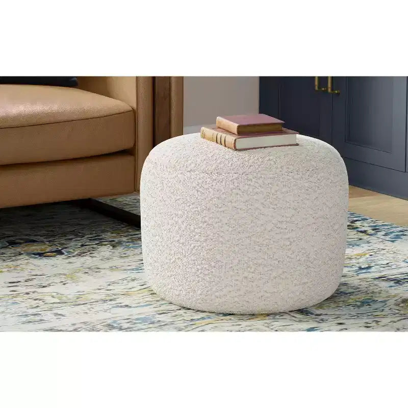 Pouf Lyanna contemporaneo largo 45 cm