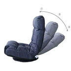 Poltrona girevole accentata TUYOHW con pouf, poltrona ergonomica con schienale e poggiatesta multiposizione, divano singolo per soggiorno, camera da letto
