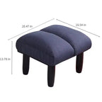 Poltrona girevole accentata TUYOHW con pouf, poltrona ergonomica con schienale e poggiatesta multiposizione, divano singolo per soggiorno, camera da letto