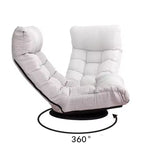 Poltrona girevole accentata TUYOHW con pouf, poltrona ergonomica con schienale e poggiatesta multiposizione, divano singolo per soggiorno, camera da letto