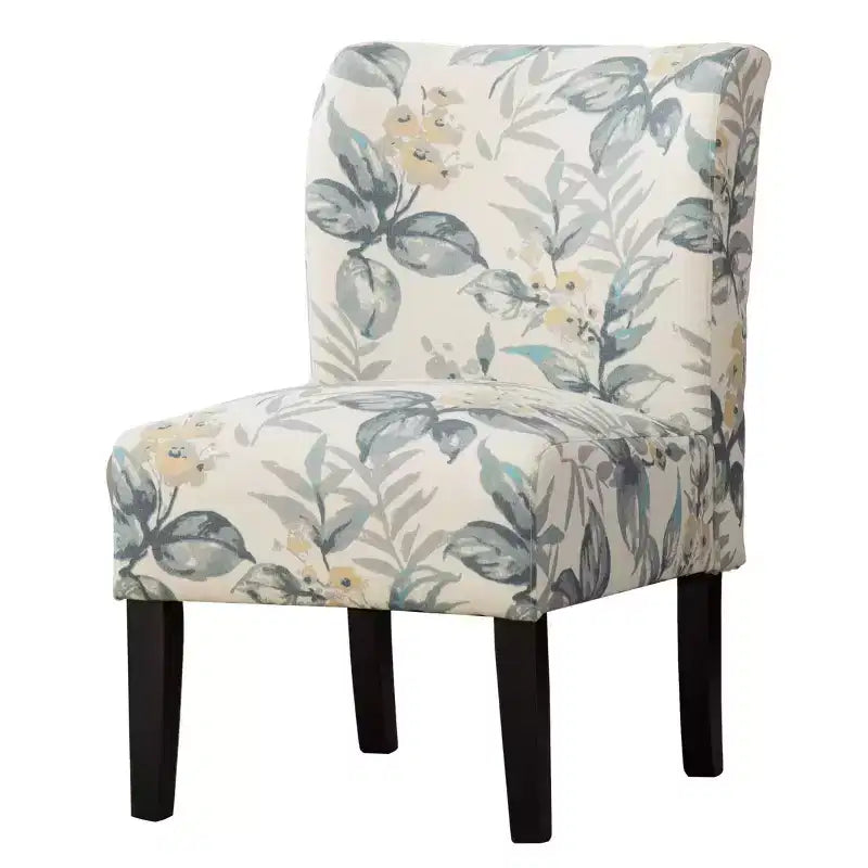 TUYOHW Poltrona Moderna con Stampa, Comoda Sedia Imbottita con Schienale di Media Altezza, Sedia Senza Braccioli, Poltrona per Soggiorno, Camera da Letto