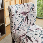TUYOHW Poltrona Moderna con Stampa, Comoda Sedia Imbottita con Schienale di Media Altezza, Sedia Senza Braccioli, Poltrona per Soggiorno, Camera da Letto