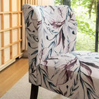 TUYOHW Poltrona Moderna con Stampa, Comoda Sedia Imbottita con Schienale di Media Altezza, Sedia Senza Braccioli, Poltrona per Soggiorno, Camera da Letto