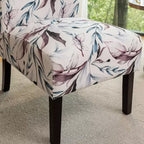 TUYOHW Poltrona Moderna con Stampa, Comoda Sedia Imbottita con Schienale di Media Altezza, Sedia Senza Braccioli, Poltrona per Soggiorno, Camera da Letto