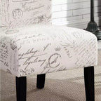 TUYOHW Poltrona Moderna con Stampa, Comoda Sedia Imbottita con Schienale di Media Altezza, Sedia Senza Braccioli, Poltrona per Soggiorno, Camera da Letto